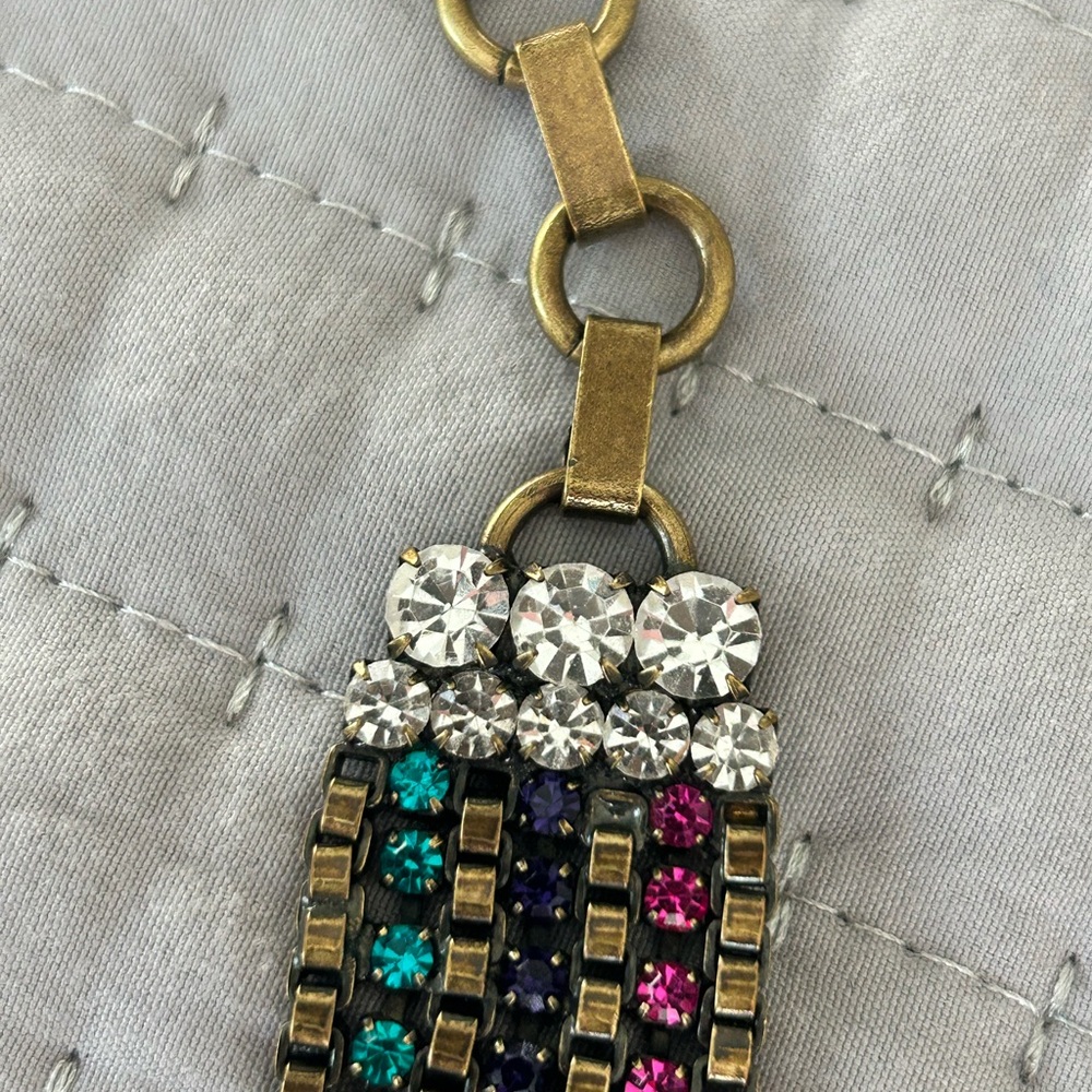 Loren Hope Pink and Blue Statement Necklace - Picture 9 of 11